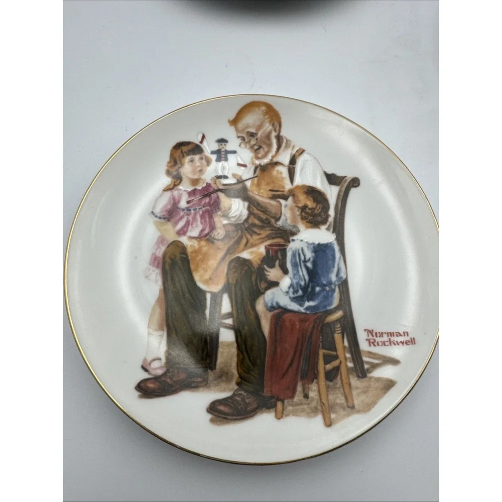 Norman Rockwell Set of 4 1982 Plates 